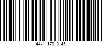 Código de barras (EAN, GTIN, SKU, ISBN): '4441_178_0_46'