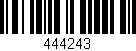 Código de barras (EAN, GTIN, SKU, ISBN): '444243'