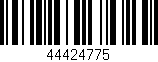 Código de barras (EAN, GTIN, SKU, ISBN): '44424775'