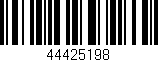 Código de barras (EAN, GTIN, SKU, ISBN): '44425198'