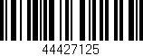 Código de barras (EAN, GTIN, SKU, ISBN): '44427125'