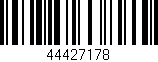 Código de barras (EAN, GTIN, SKU, ISBN): '44427178'