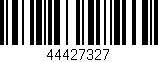 Código de barras (EAN, GTIN, SKU, ISBN): '44427327'