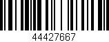 Código de barras (EAN, GTIN, SKU, ISBN): '44427667'