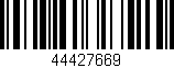 Código de barras (EAN, GTIN, SKU, ISBN): '44427669'
