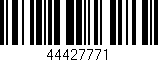Código de barras (EAN, GTIN, SKU, ISBN): '44427771'