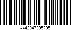 Código de barras (EAN, GTIN, SKU, ISBN): '4442947305705'