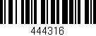 Código de barras (EAN, GTIN, SKU, ISBN): '444316'