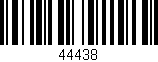 Código de barras (EAN, GTIN, SKU, ISBN): '44438'