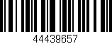 Código de barras (EAN, GTIN, SKU, ISBN): '44439657'