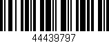 Código de barras (EAN, GTIN, SKU, ISBN): '44439797'