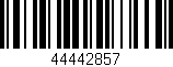 Código de barras (EAN, GTIN, SKU, ISBN): '44442857'