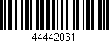 Código de barras (EAN, GTIN, SKU, ISBN): '44442861'