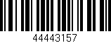 Código de barras (EAN, GTIN, SKU, ISBN): '44443157'