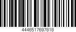 Código de barras (EAN, GTIN, SKU, ISBN): '4446517697818'