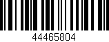 Código de barras (EAN, GTIN, SKU, ISBN): '44465804'