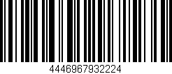Código de barras (EAN, GTIN, SKU, ISBN): '4446967932224'
