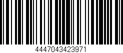 Código de barras (EAN, GTIN, SKU, ISBN): '4447043423971'