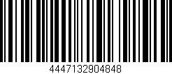 Código de barras (EAN, GTIN, SKU, ISBN): '4447132904848'