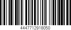 Código de barras (EAN, GTIN, SKU, ISBN): '4447712918050'