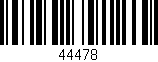Código de barras (EAN, GTIN, SKU, ISBN): '44478'