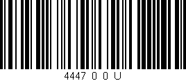 Código de barras (EAN, GTIN, SKU, ISBN): '4447_0_0_U'