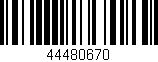 Código de barras (EAN, GTIN, SKU, ISBN): '44480670'