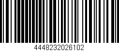 Código de barras (EAN, GTIN, SKU, ISBN): '4448232026102'