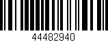 Código de barras (EAN, GTIN, SKU, ISBN): '44482940'