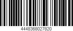Código de barras (EAN, GTIN, SKU, ISBN): '4448368027820'