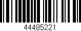 Código de barras (EAN, GTIN, SKU, ISBN): '44485221'