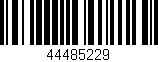 Código de barras (EAN, GTIN, SKU, ISBN): '44485229'