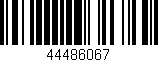 Código de barras (EAN, GTIN, SKU, ISBN): '44486067'