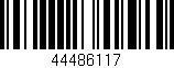 Código de barras (EAN, GTIN, SKU, ISBN): '44486117'