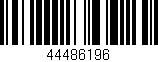 Código de barras (EAN, GTIN, SKU, ISBN): '44486196'