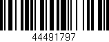 Código de barras (EAN, GTIN, SKU, ISBN): '44491797'