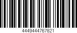 Código de barras (EAN, GTIN, SKU, ISBN): '4449444767821'