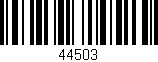 Código de barras (EAN, GTIN, SKU, ISBN): '44503'