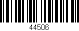 Código de barras (EAN, GTIN, SKU, ISBN): '44506'
