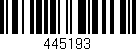 Código de barras (EAN, GTIN, SKU, ISBN): '445193'