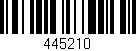 Código de barras (EAN, GTIN, SKU, ISBN): '445210'