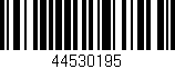 Código de barras (EAN, GTIN, SKU, ISBN): '44530195'