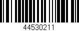 Código de barras (EAN, GTIN, SKU, ISBN): '44530211'