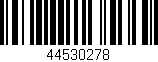 Código de barras (EAN, GTIN, SKU, ISBN): '44530278'