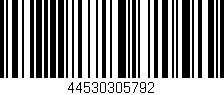 Código de barras (EAN, GTIN, SKU, ISBN): '44530305792'