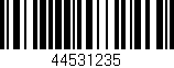 Código de barras (EAN, GTIN, SKU, ISBN): '44531235'