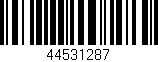 Código de barras (EAN, GTIN, SKU, ISBN): '44531287'