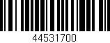 Código de barras (EAN, GTIN, SKU, ISBN): '44531700'