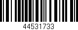 Código de barras (EAN, GTIN, SKU, ISBN): '44531733'