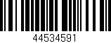 Código de barras (EAN, GTIN, SKU, ISBN): '44534591'